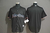 Marlins Blank Black Cool Base Jersey,baseball caps,new era cap wholesale,wholesale hats